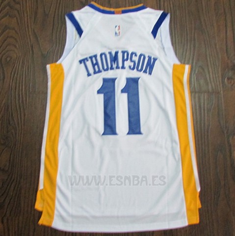 Camiseta Golden State Warriors Klay Thompson #11 2017-18 Blanco